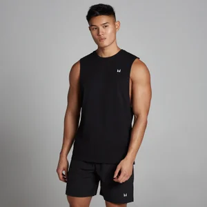 MP Men's Rest Day Drop Armhole Tank Top - Black - Size XS