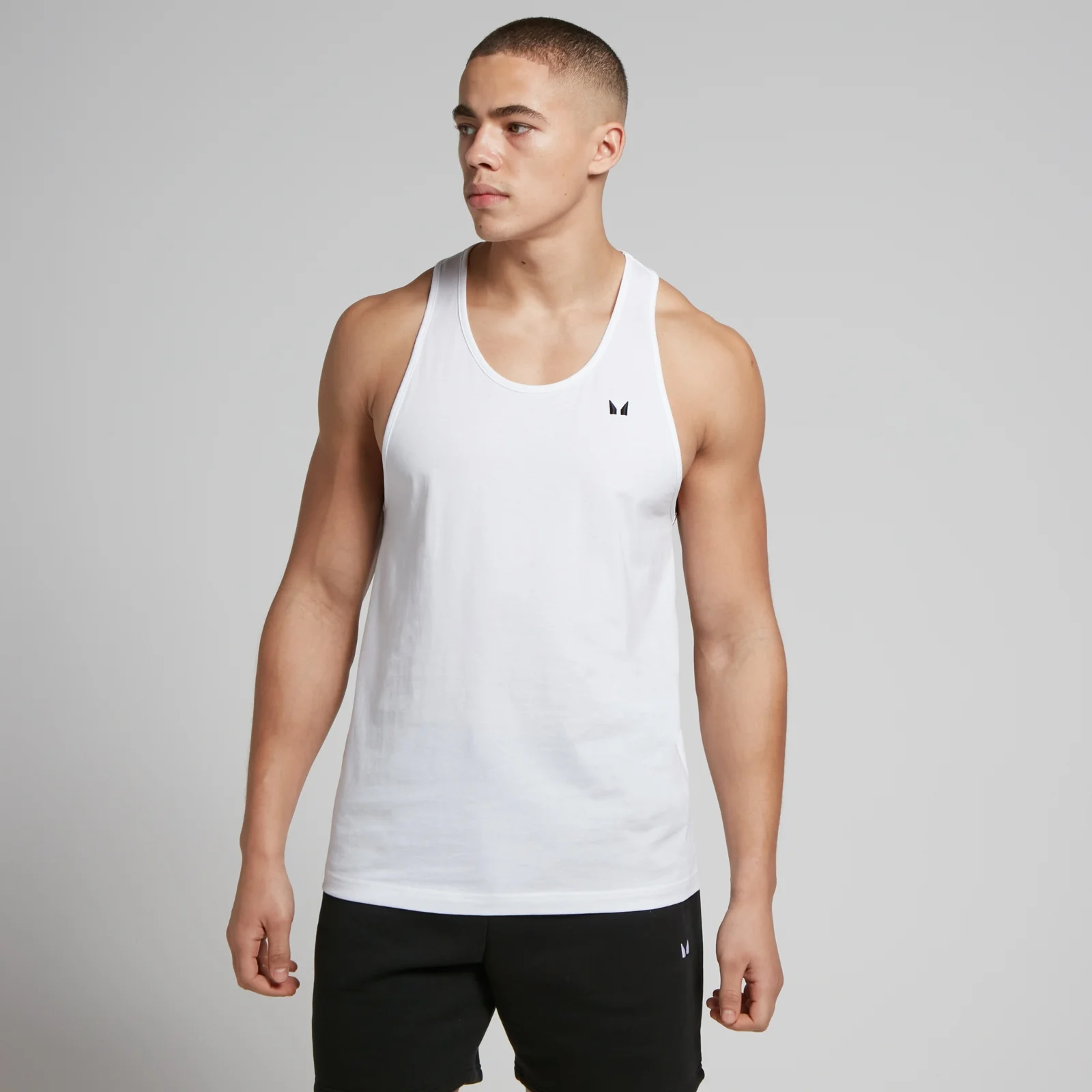 MP Men's Cotton Vest - White - L Image 1