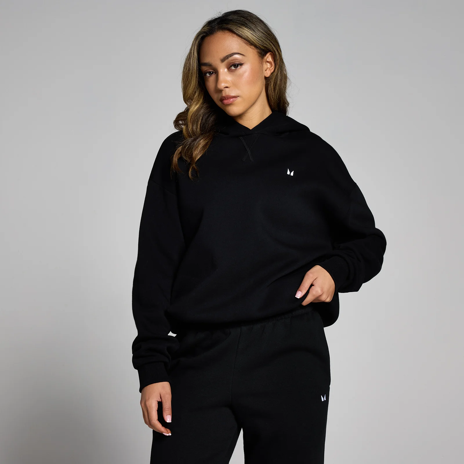 MP Women's Basics Oversized Hoodie - Black - S Image 1