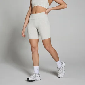 MP Women's Basics Cycling Shorts - Light Grey Marl - Size L