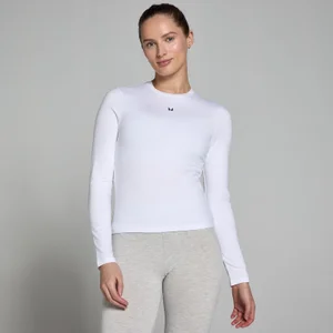 MP Women's Basics Body Fit Long Sleeve T-Shirt - White - Size M