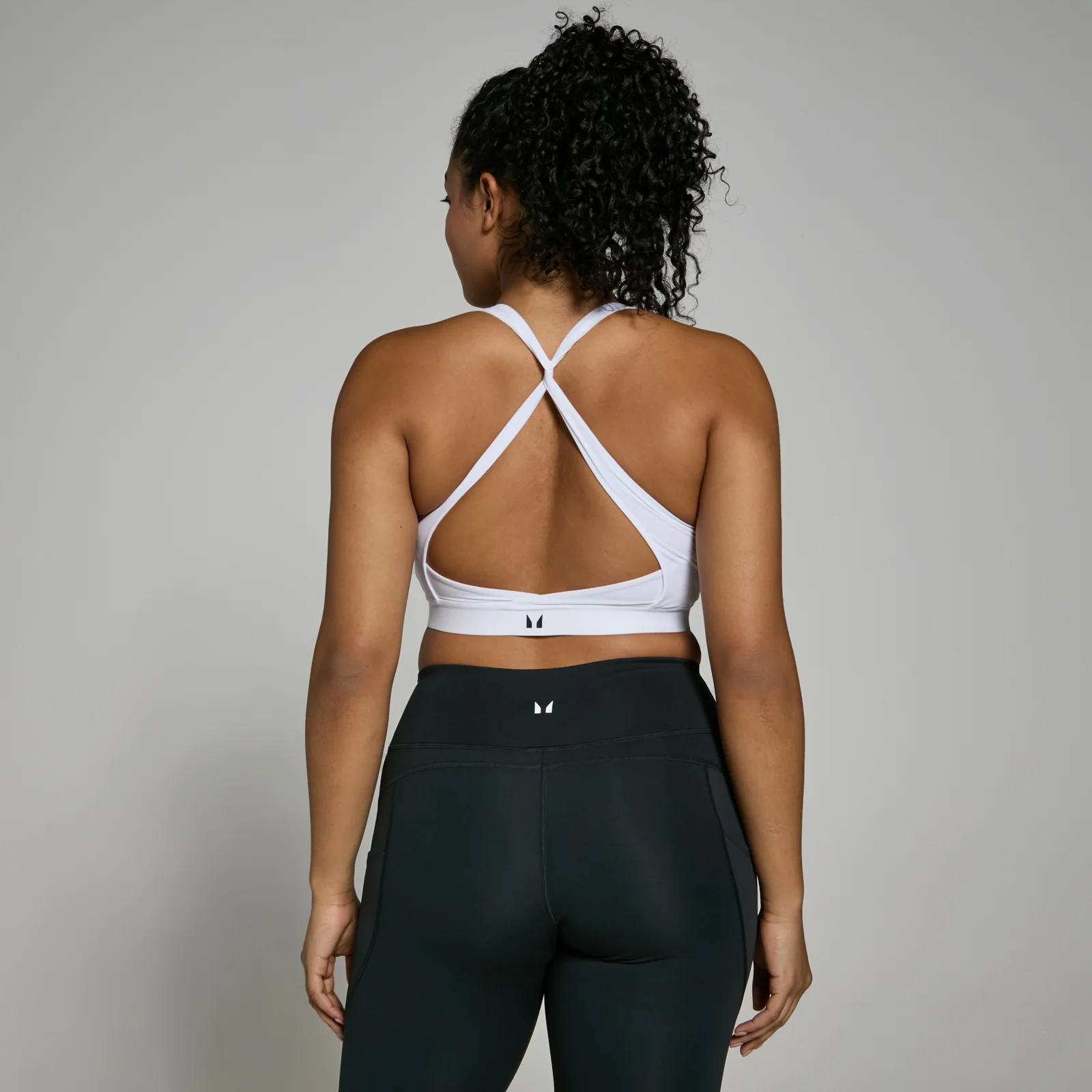 MP Women's Power Cross Back Sports Bra - White - XL Image 1