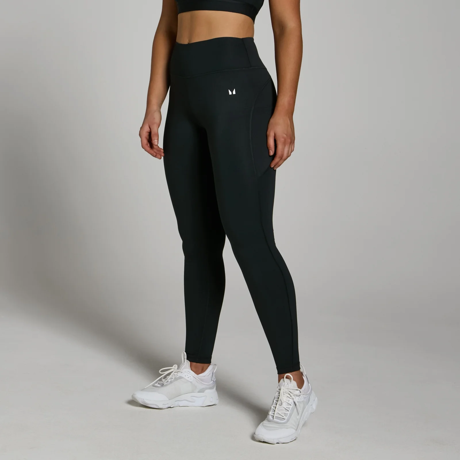 MP Women's Power Mid Rise Leggings - Black - L Image 1