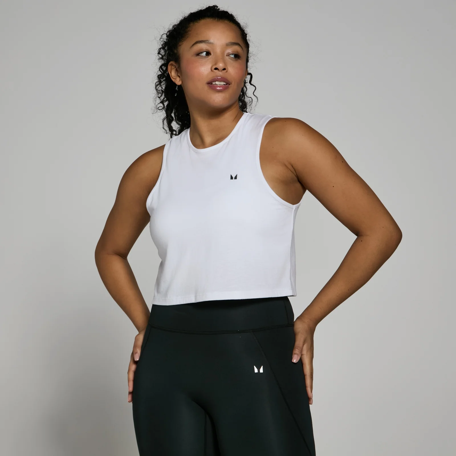 MP Women's Training Cropped Vest - White - M Image 1