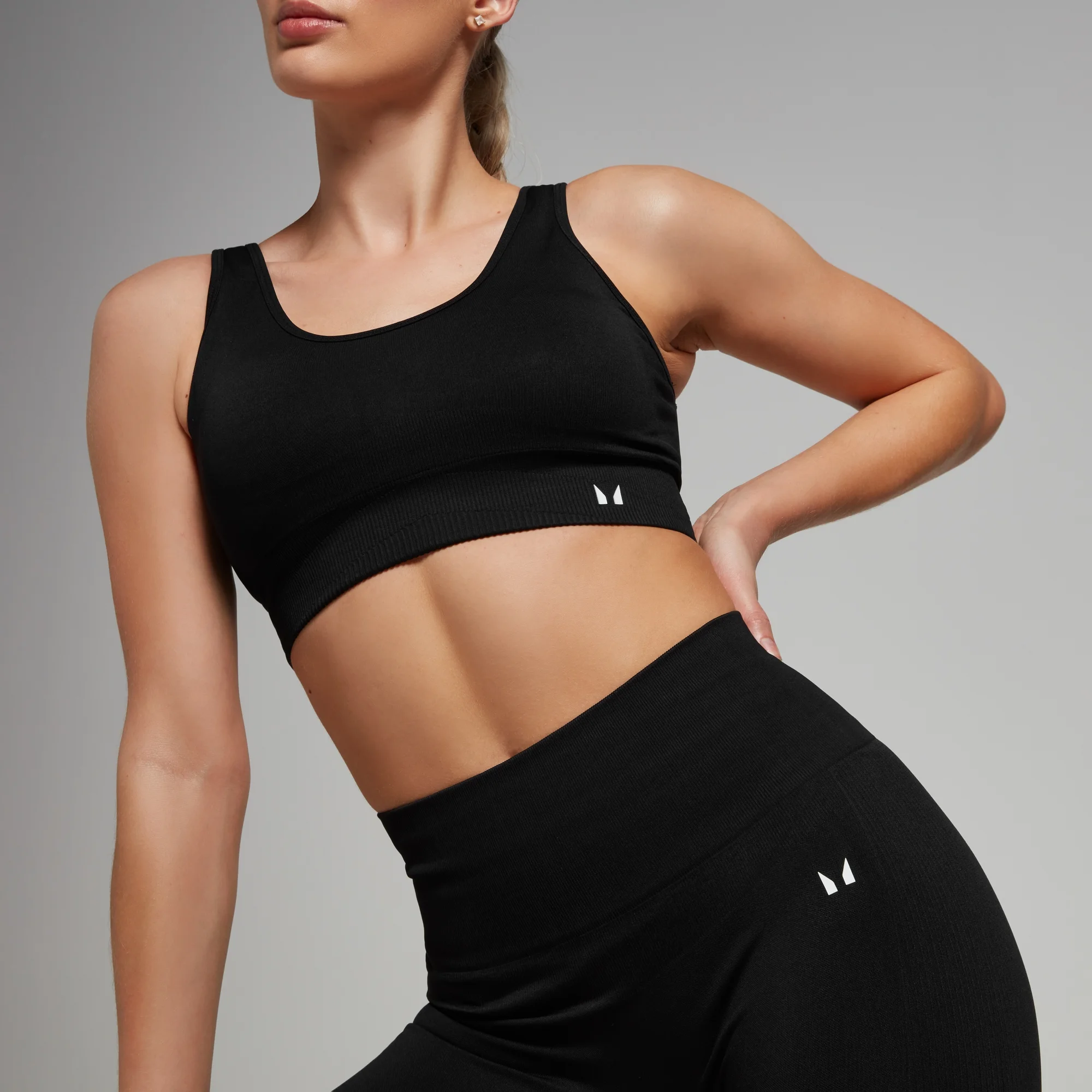 MP Women's Tempo Seamless Bra - Black - XXS Image 1