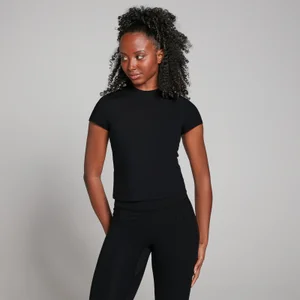 MP Women's Tempo Body Fit Short Sleeve T-Shirt - Black - Size L