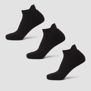 MP Unisex Trainer Socks (3 Pack) - Black - Size UK 2-5