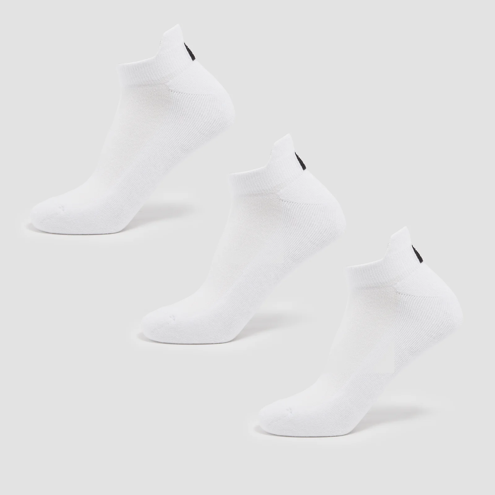 MP Unisex Trainer Socks (3 Pack) - White - UK 6-8 Image 1