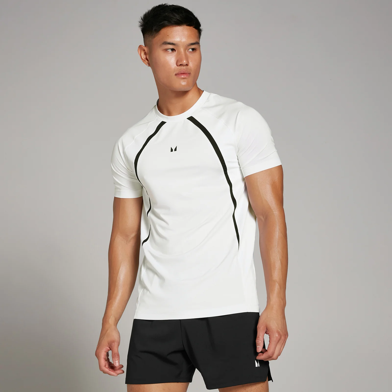 MP Men's Tempo Panel T-Shirt - White - S Image 1