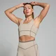 MP Women's Tempo Contrast Texture Sports Bra - Cashmere