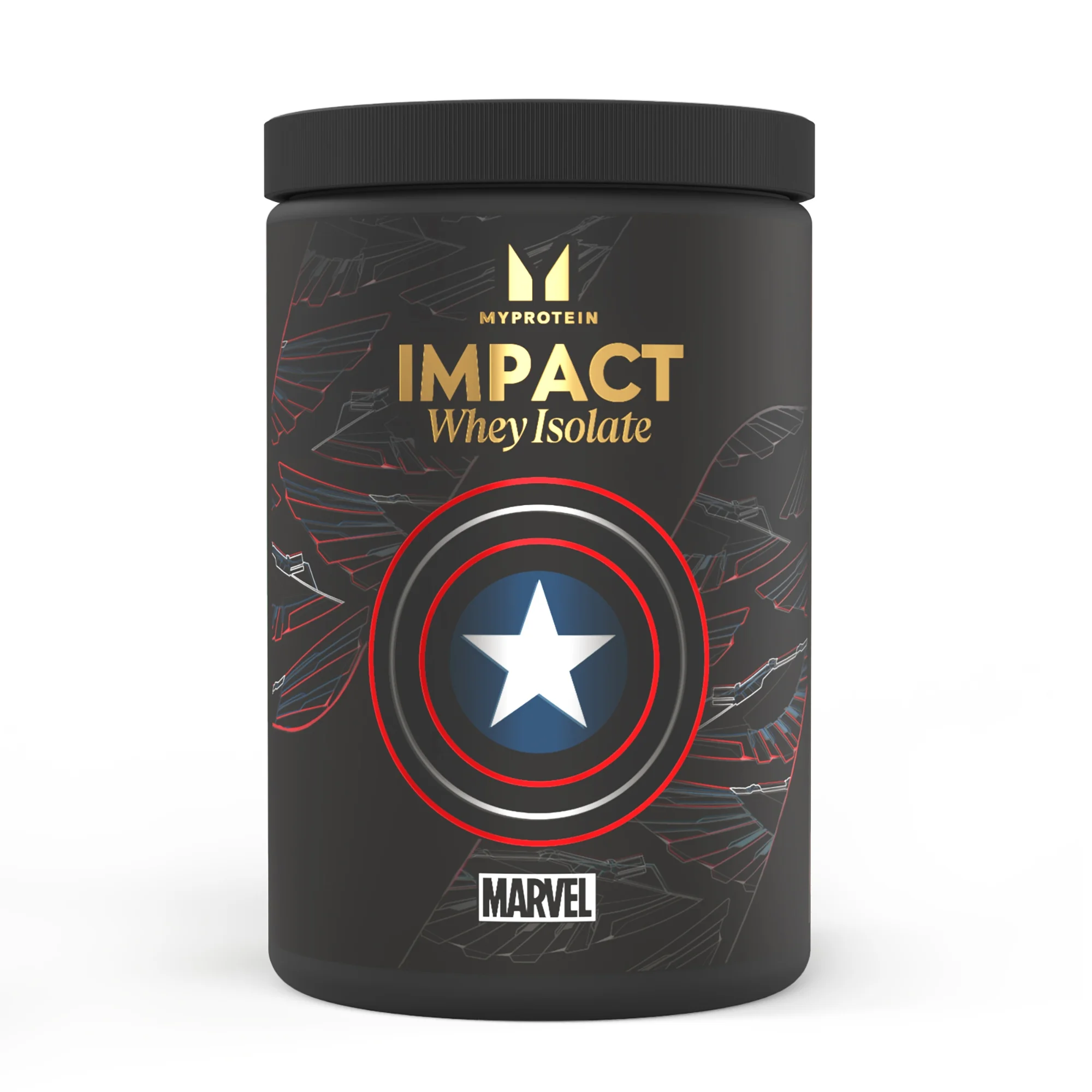Myprotein, Impact Whey Isolate, Limited Edition Marvel, Captain America, 600g (WE) Image 1