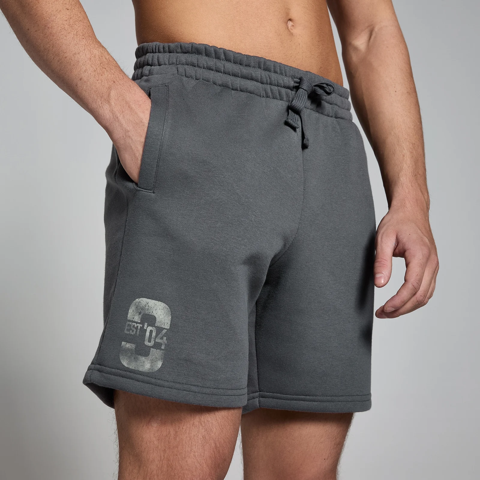 MP Men's Origin Graphic Sweatshorts - Washed Grey - L Image 1