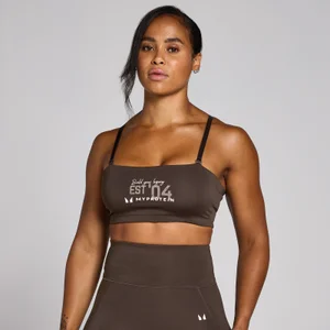 MP Women's Origin Graphic Training Sports Bra - Coffee - Size L
