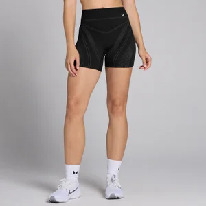 MP Women's Tempo Seamless Linear Shorts - Black - Size S
