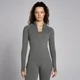 MP Women's Waffle Seamless Full Zip Jacket - Gun Metal