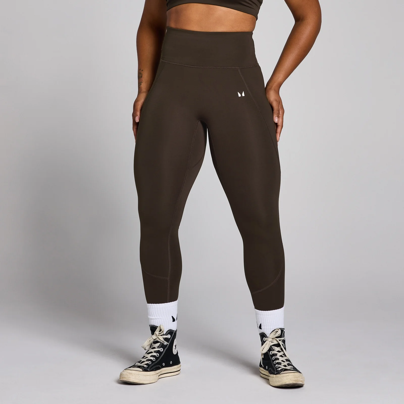 MP Women's Origin Graphic Training Leggings - Coffee - M Image 1