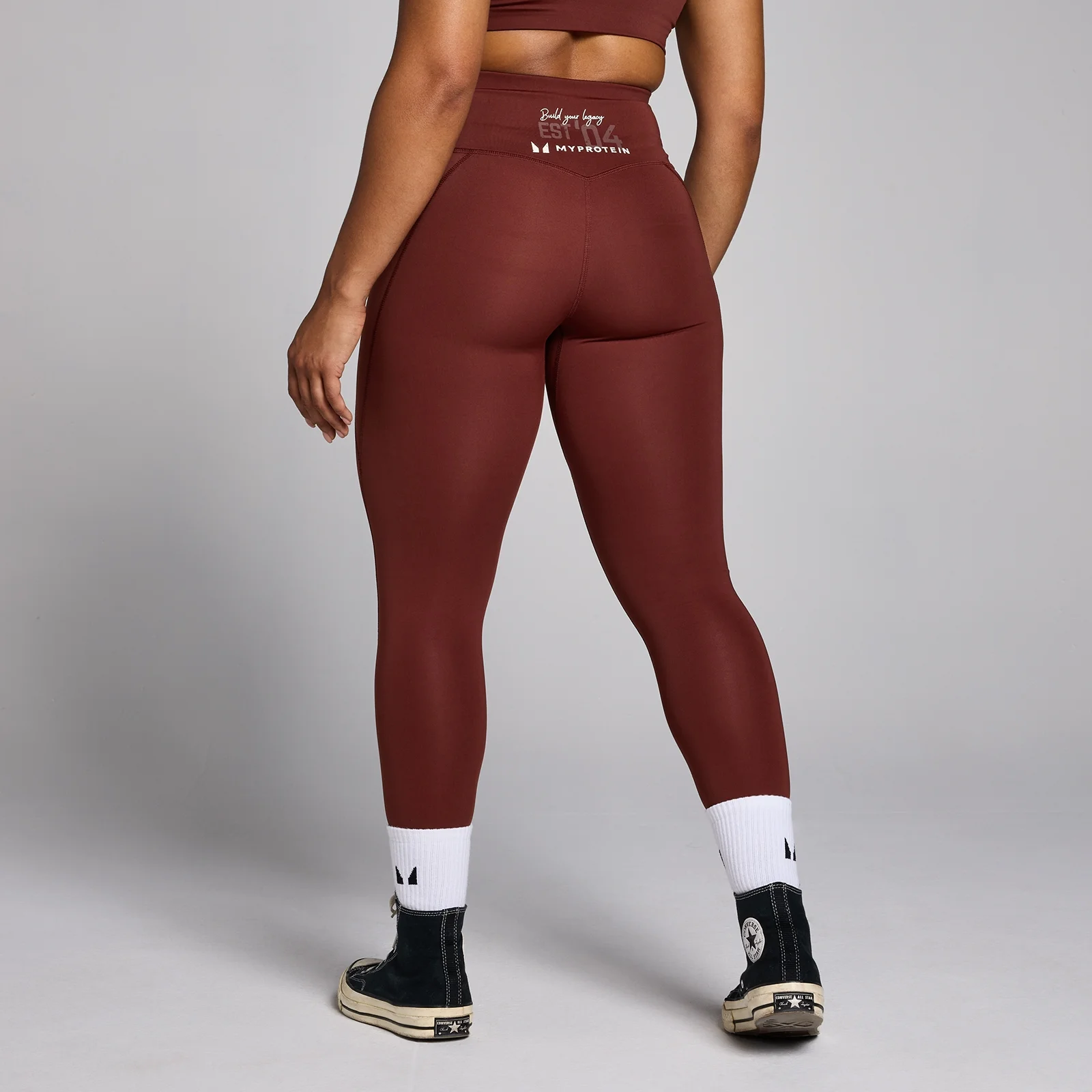 MP Women's Origin Graphic Training Leggings - Firebrick - M Image 1