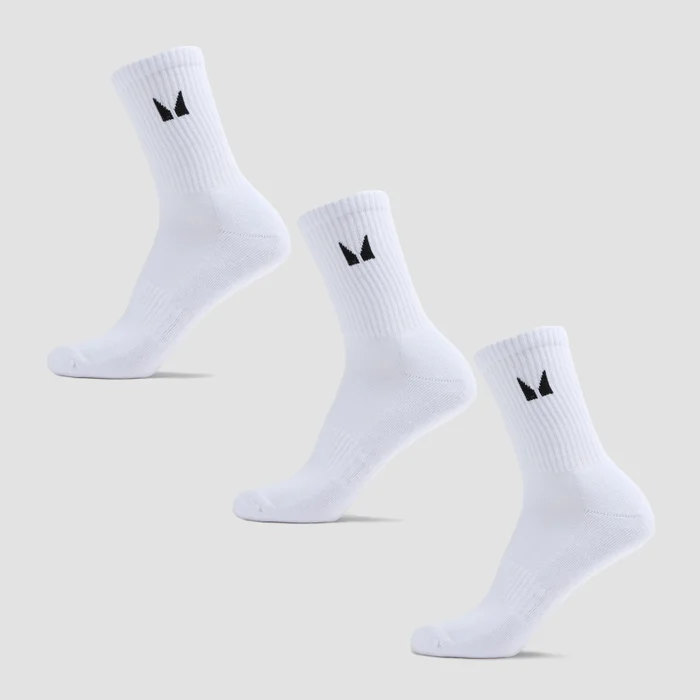 MP Unisex Crew Socks (3 Pack) - Cotton/Baby Pink/Baby Blue