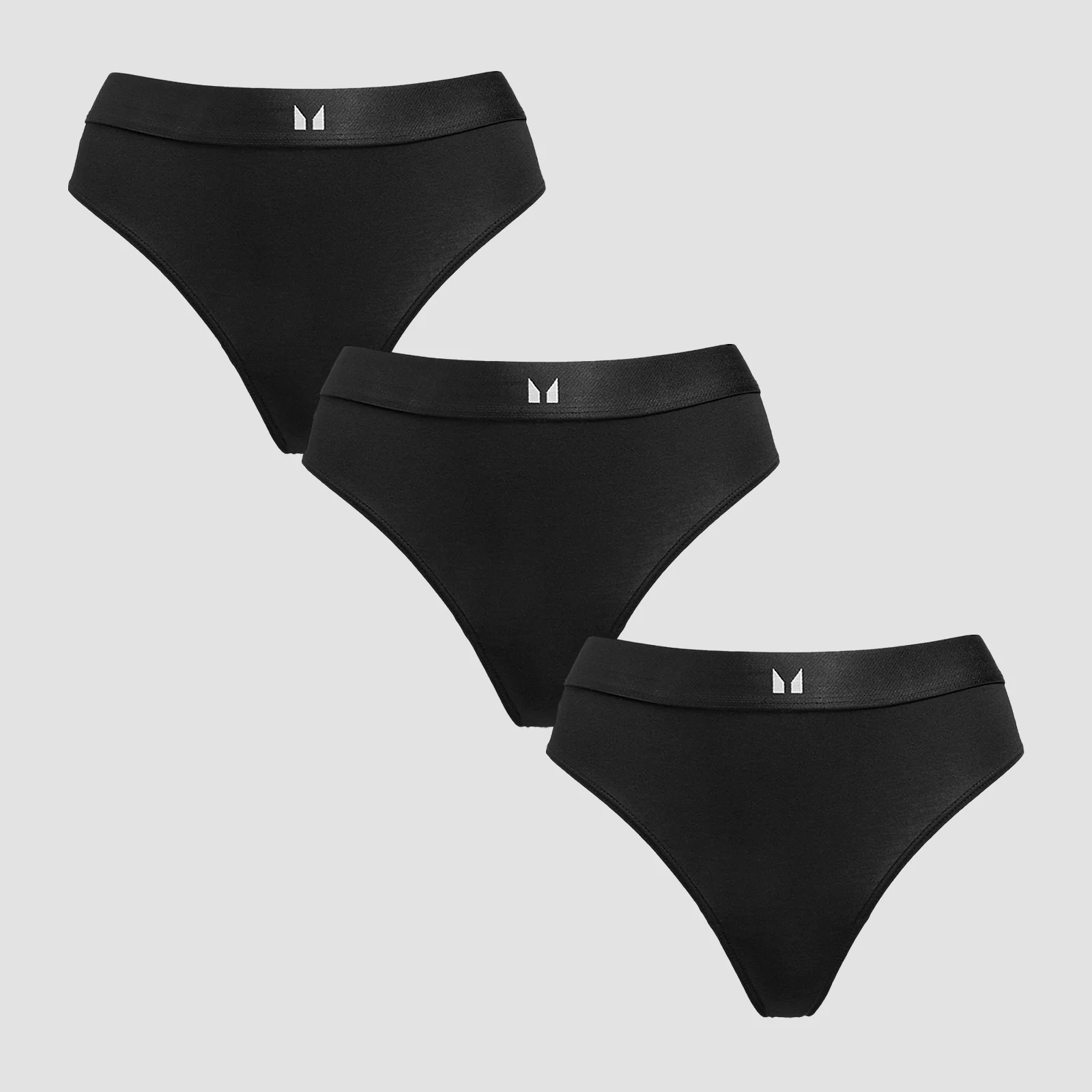 MP Women's Mid Rise Bikini Brief (3 Pack) - Black - XL Image 1