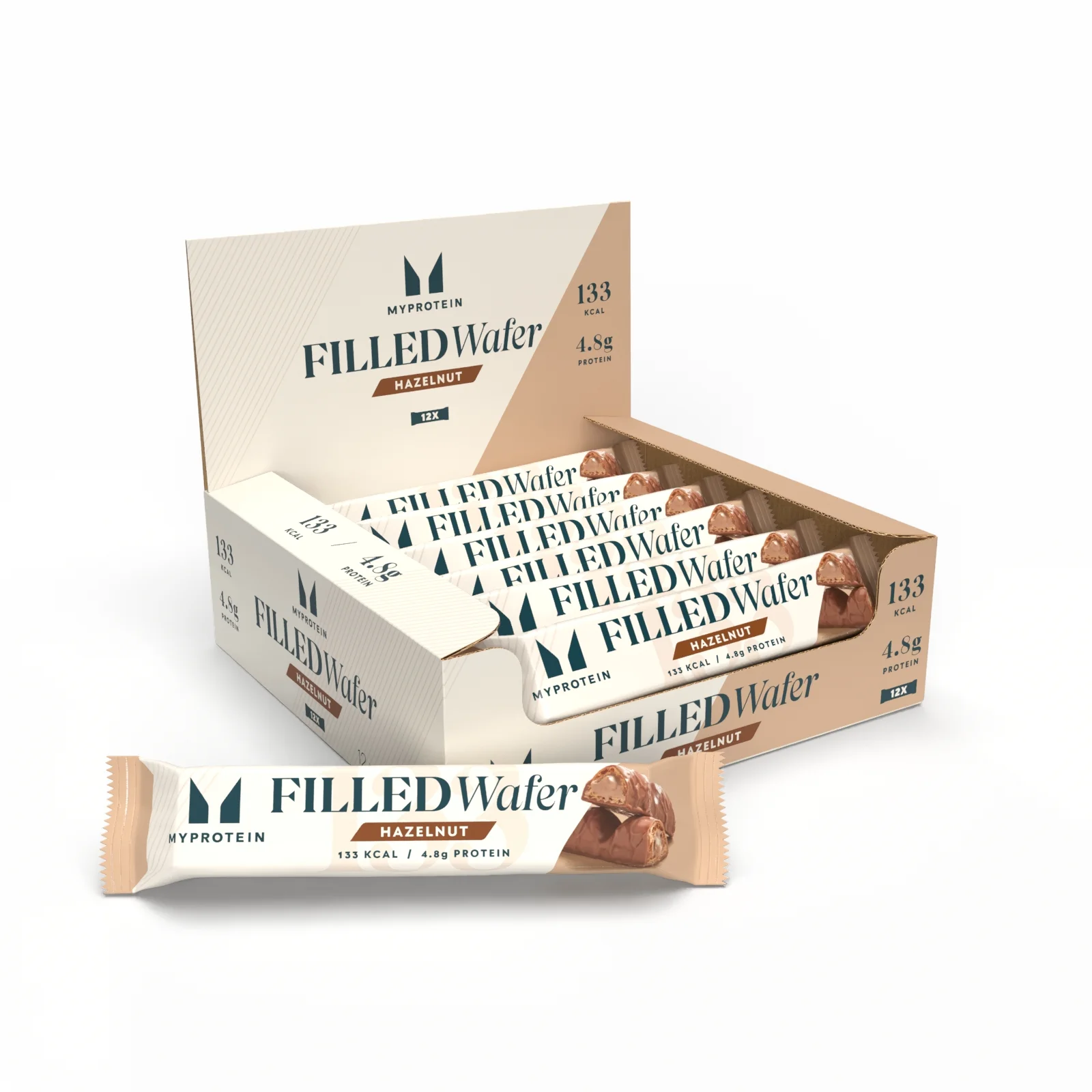 Filled Wafer - 12x24g - Hazelnut Image 1