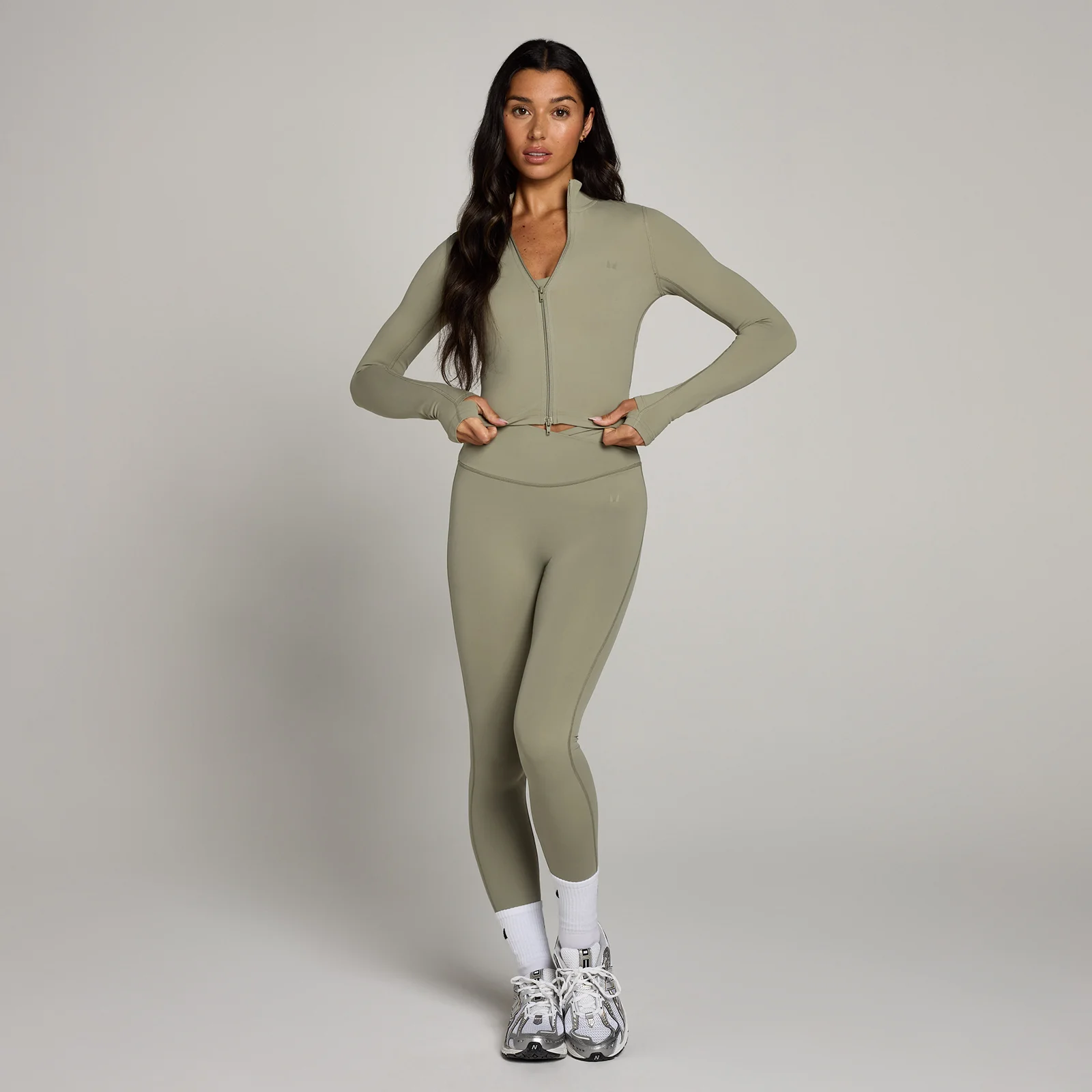 MP Women's Tempo Cropped Jacket - Brindle - XS Image 3