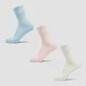 MP Unisex Crew Socks (3 Pack) - Cotton/Baby Pink/Baby Blue