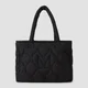 MP Quilted Padded Tote Bag - Black