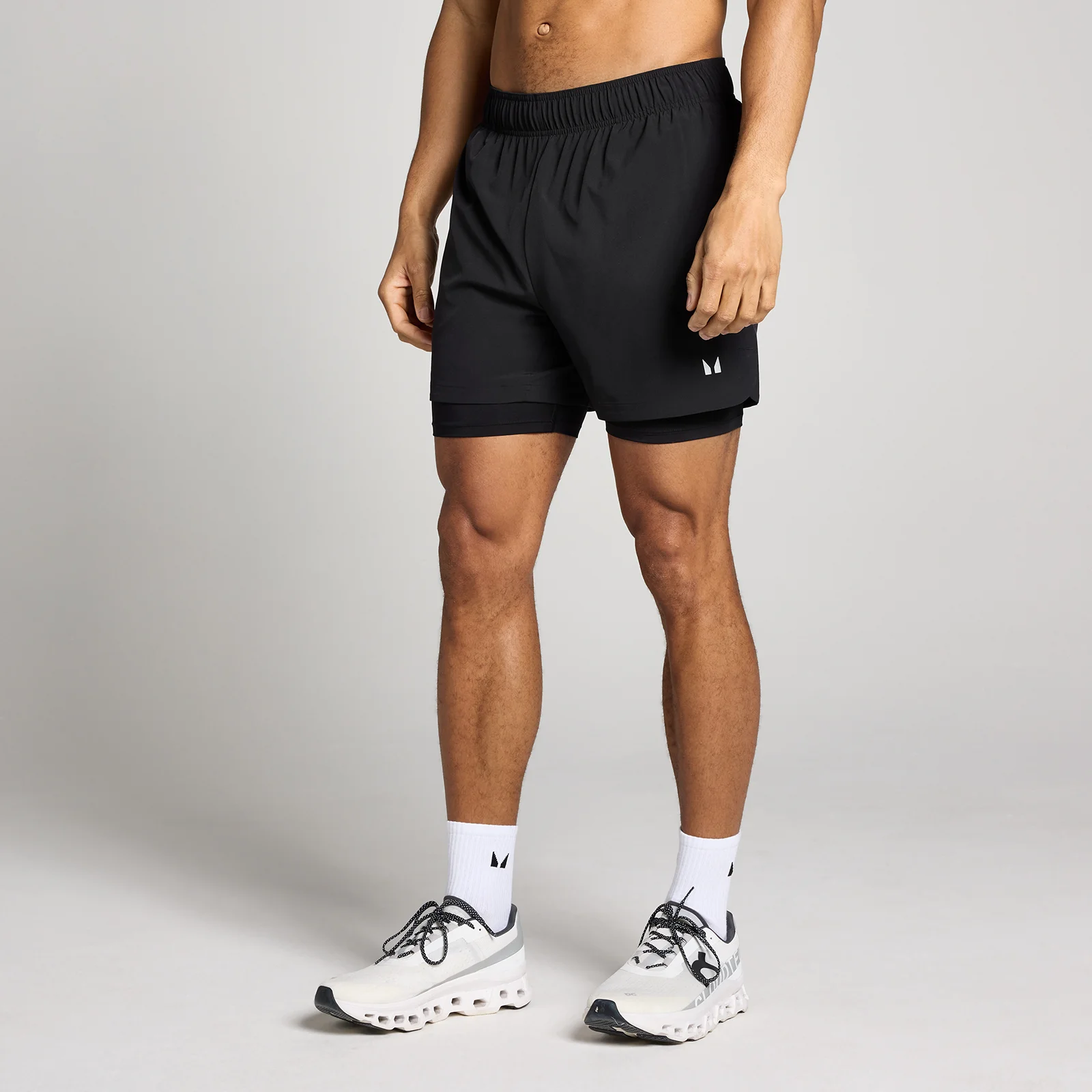 MP Men's 5" 2-in-1 Training Shorts - Black - S Image 1