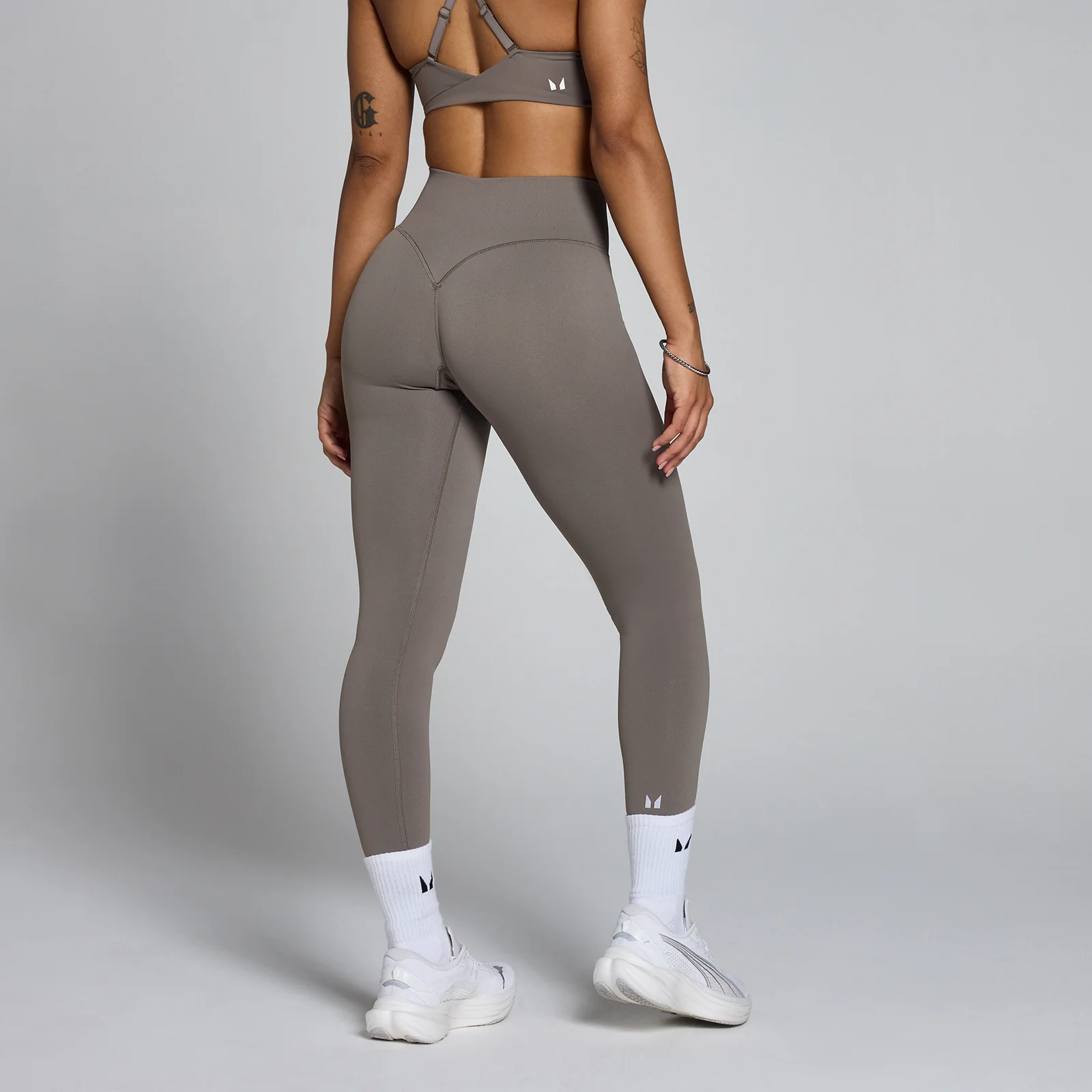 MP Women's Tempo Hybrid Seamless Leggings - Ash Grey - S Image 1