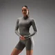 MP Women's Tempo Ultra Seamless Zip Up Jacket - Dark Truffle