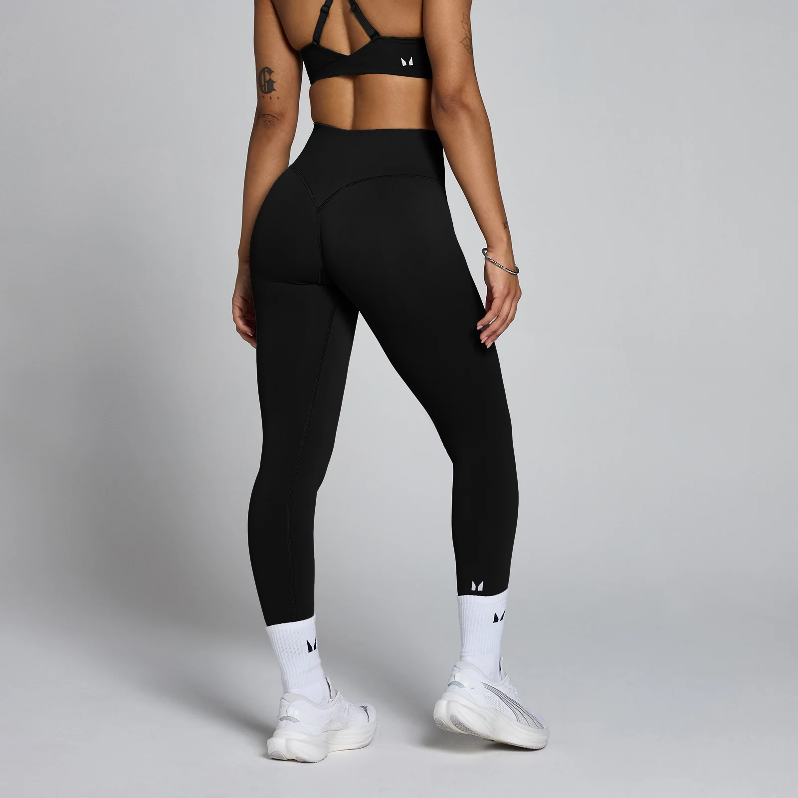 MP Women's Tempo Hybrid Seamless Leggings - Black - XS Image 1