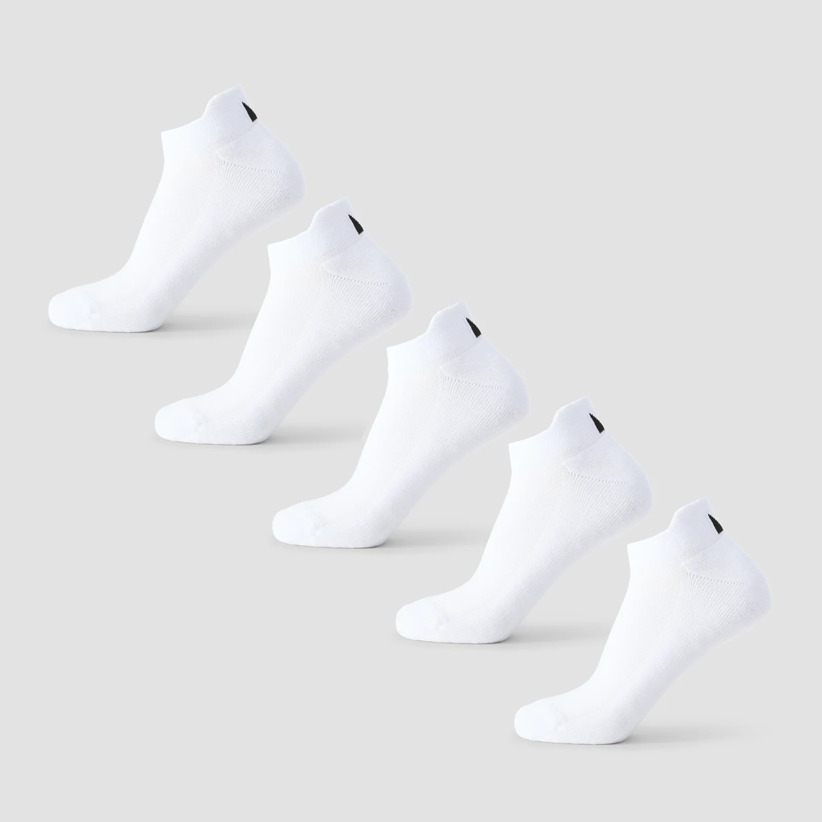MP Unisex Trainer Socks (5 Pack) - White - UK 2-5 Image 1
