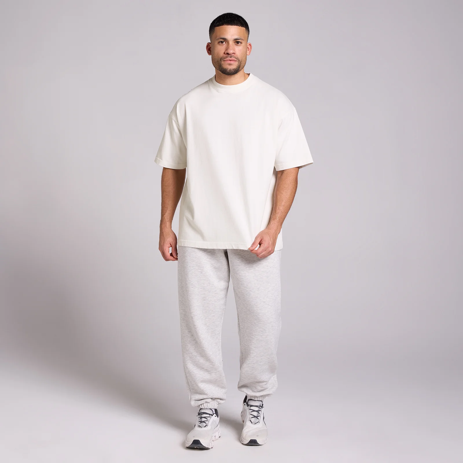 MP Men's Washed Oversized Cotton T-Shirt - Vintage White - L Image 3