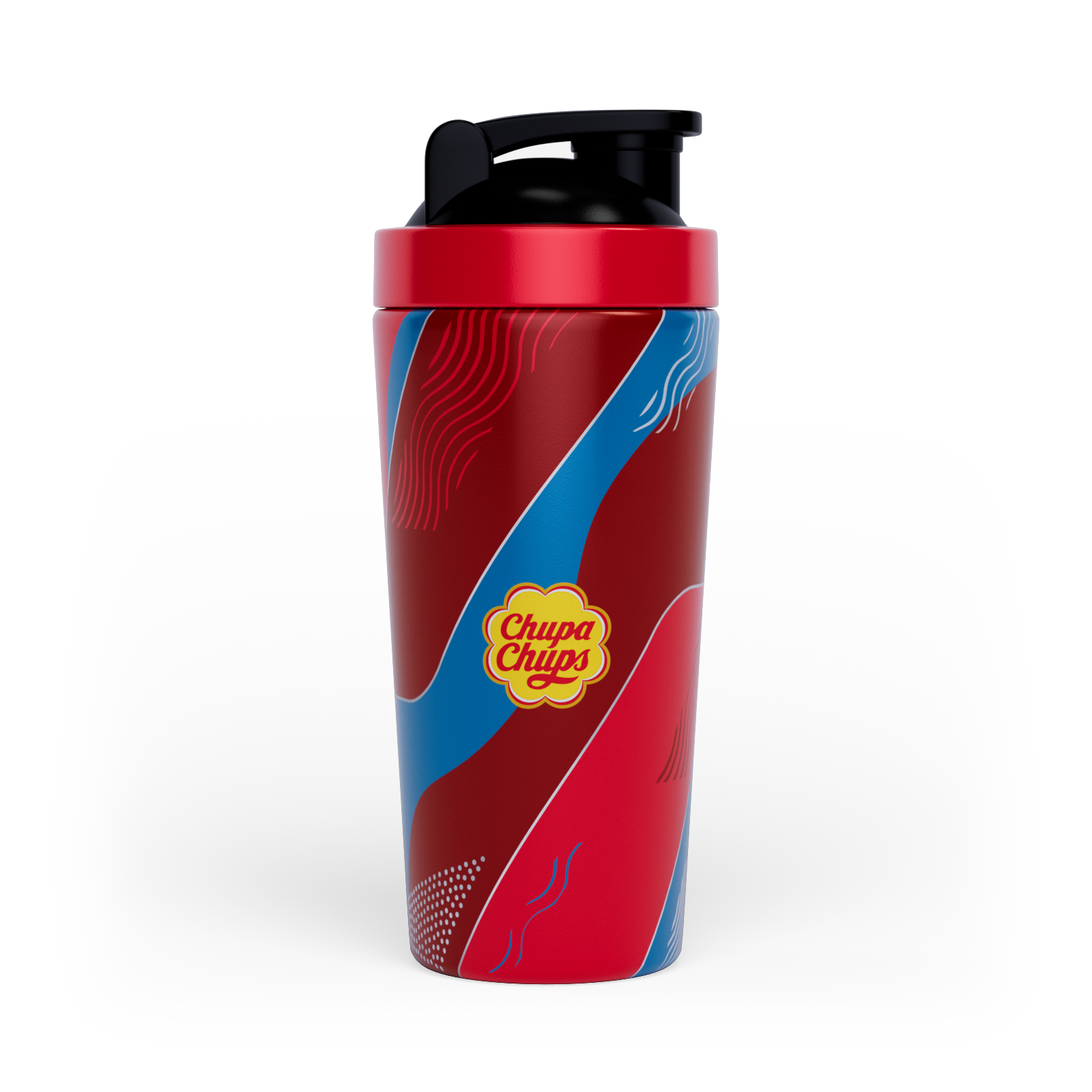 Myprotein Chupa Chups Recycled Metal Shaker - Red Image 1