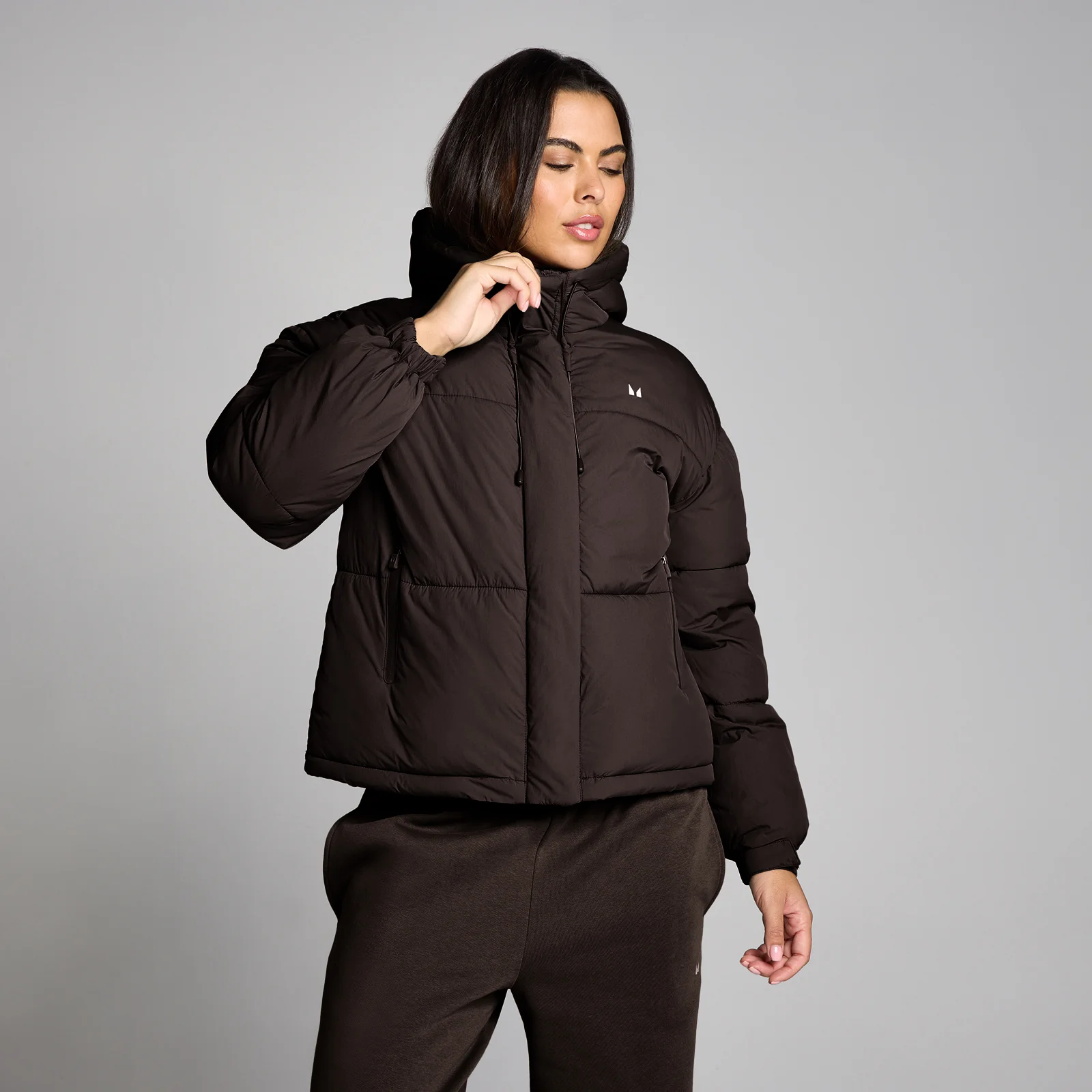 MP Women's Short Padded Puffer Jacket - Cocoa - XS Image 1