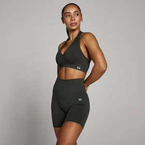 MP Women's Tempo Seamless Halter Neck Bra - Night Grey - Size L