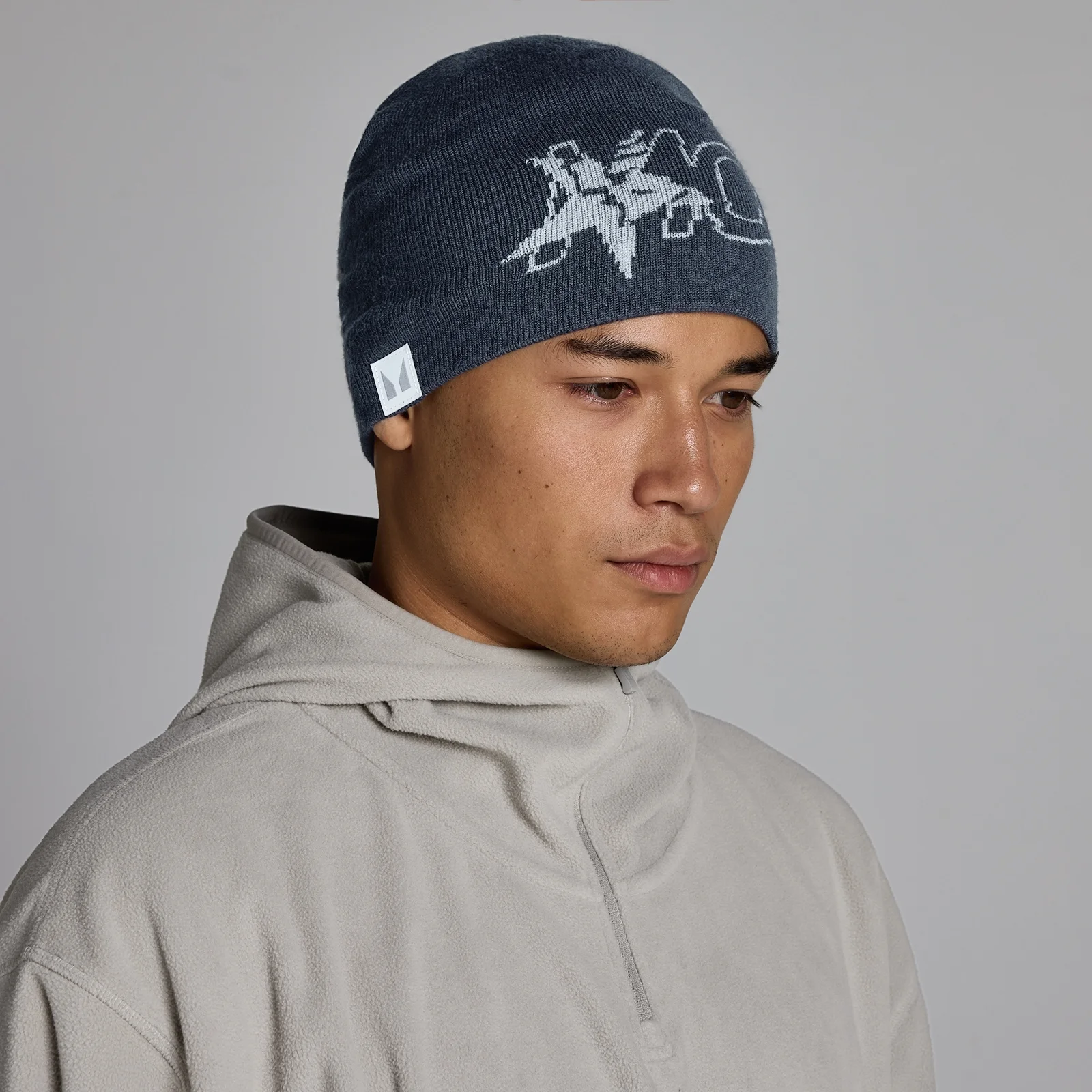 MP Move Club Graphic Beanie - Granite Image 1